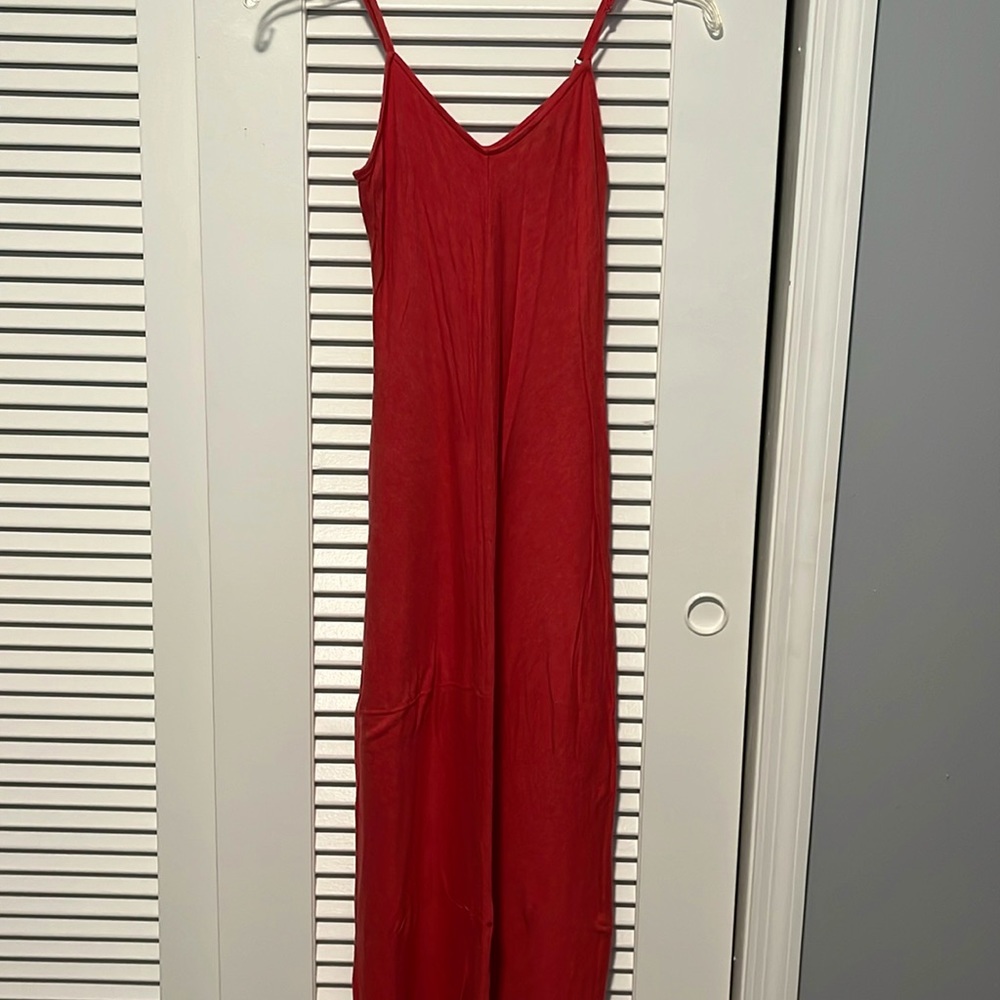 Orange maxi dress